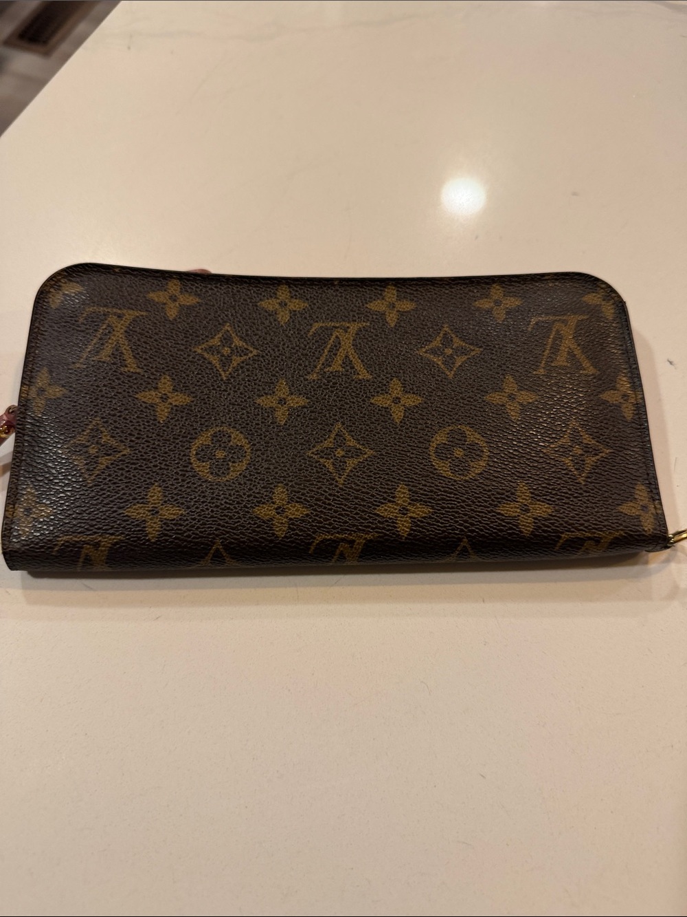 Louis Vuitton Monogram Zip Around Wallet - Brown & Gold
